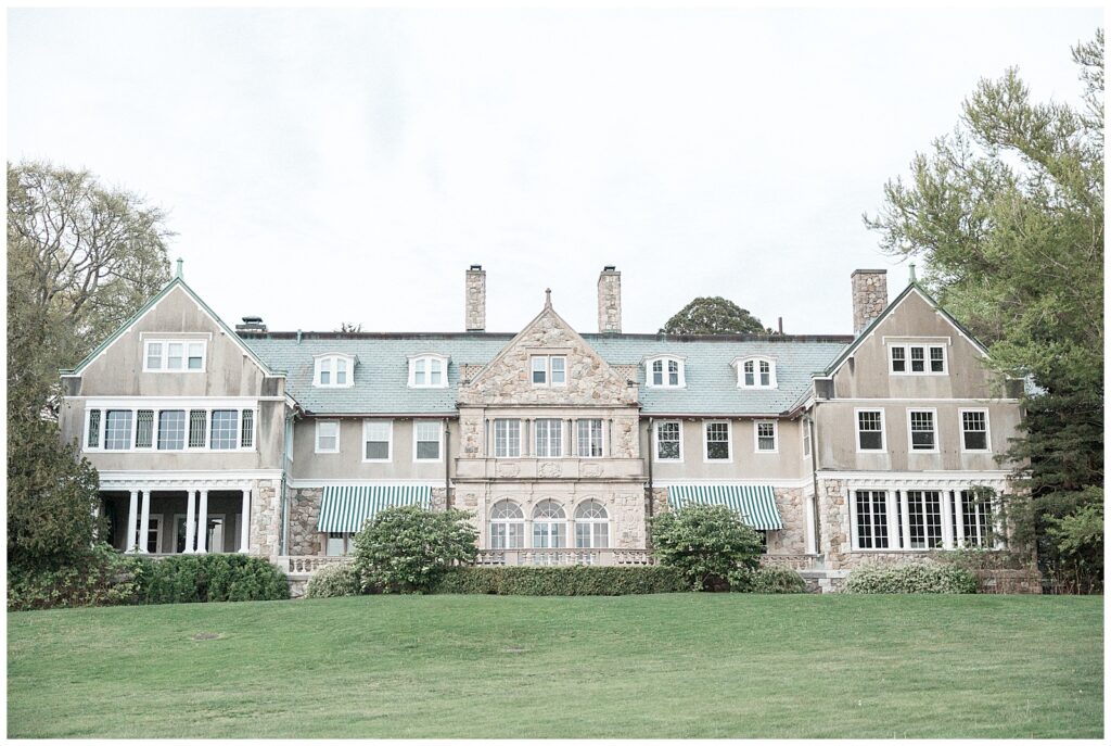 Blithewold Mansion historic wedding venue in Bristol, Rhode Island.
