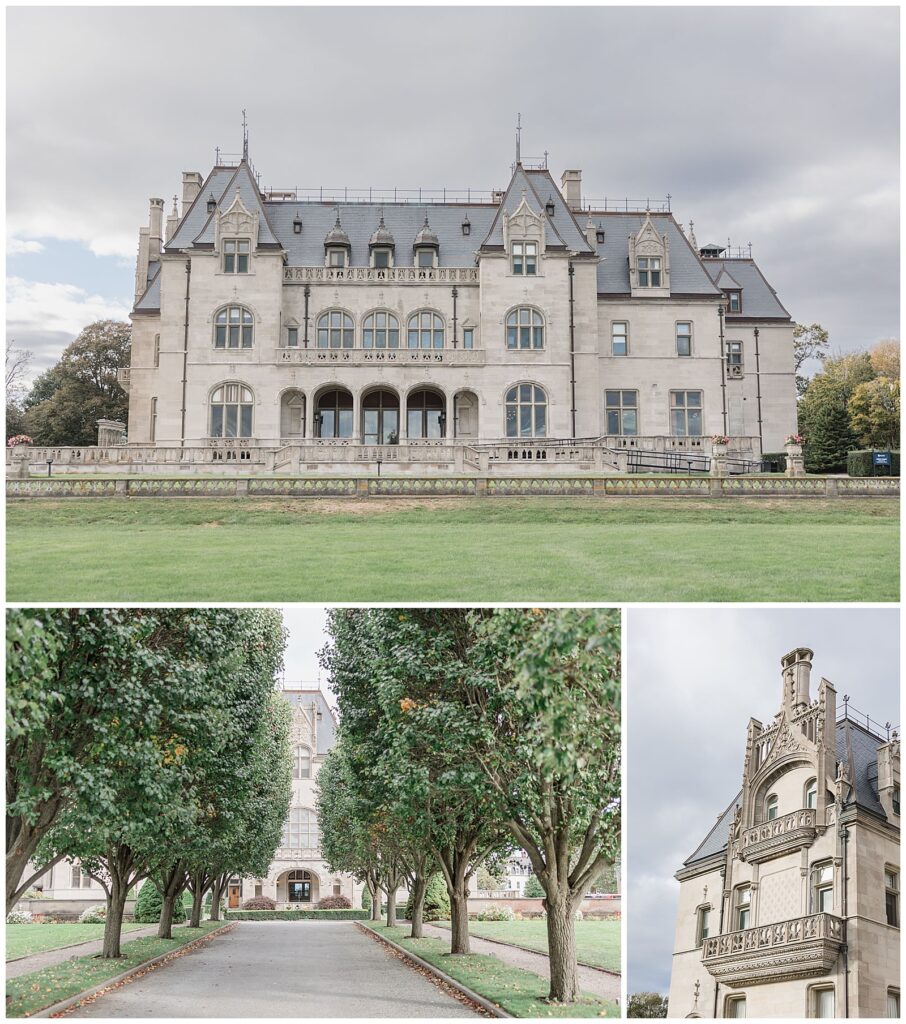 Various views of Ochre Court in Newport, Rhode Island