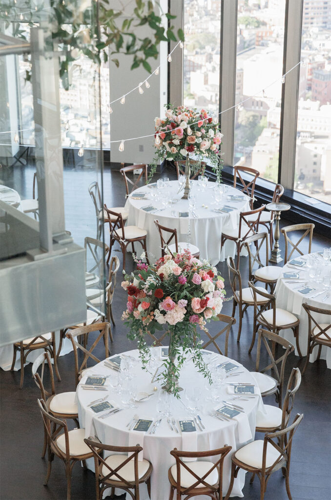 A wedding reception at the Stateroom in downtown Boston.