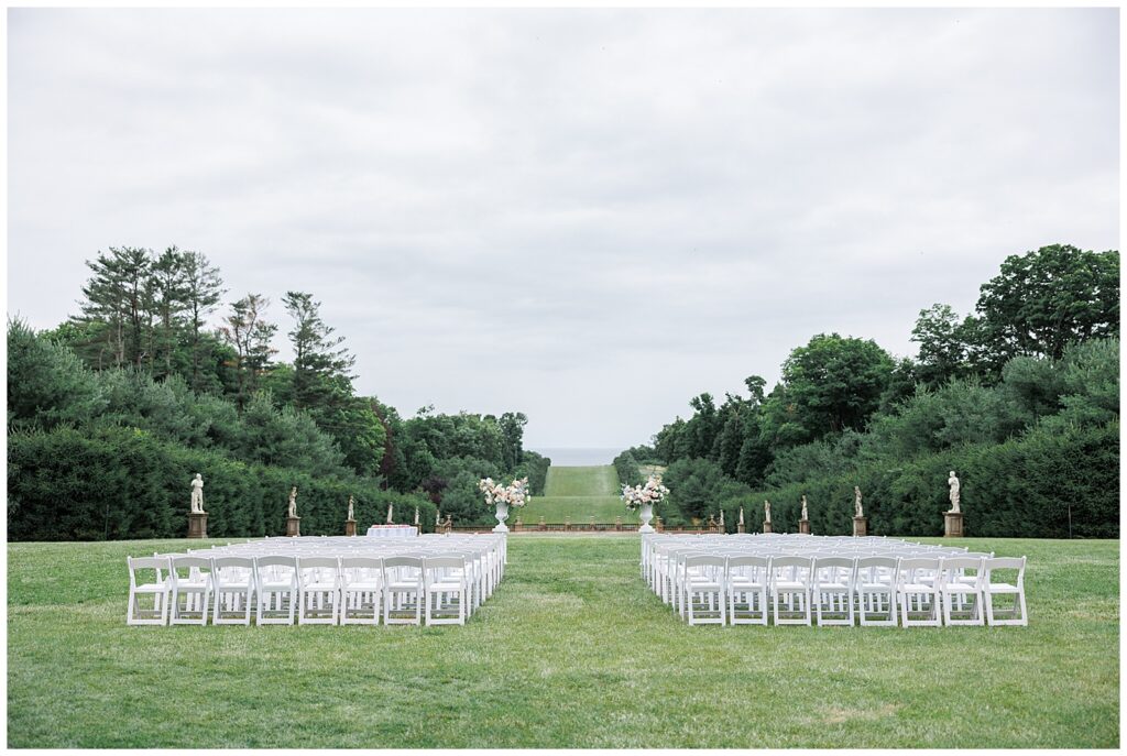 Sweeping views at the Crane Estate for your wedding ceremony.