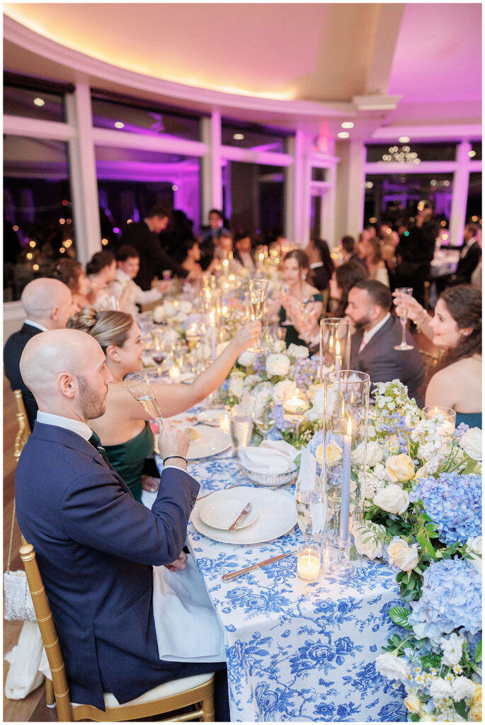 Ask to see full wedding galleries so you can see how a photographer handles reception lighting.